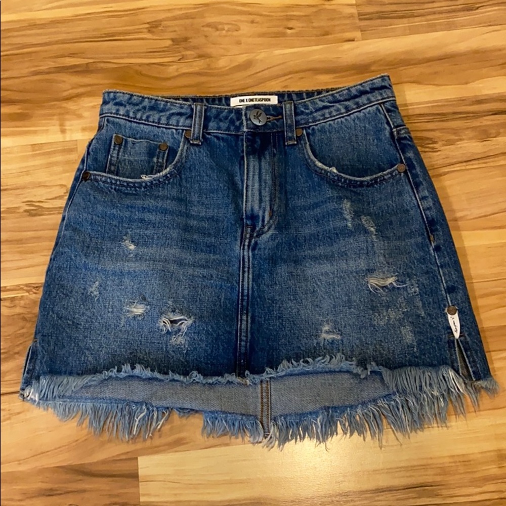 One Teaspoon Jean skirt